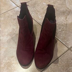 BP Burgundy Ankle Booties